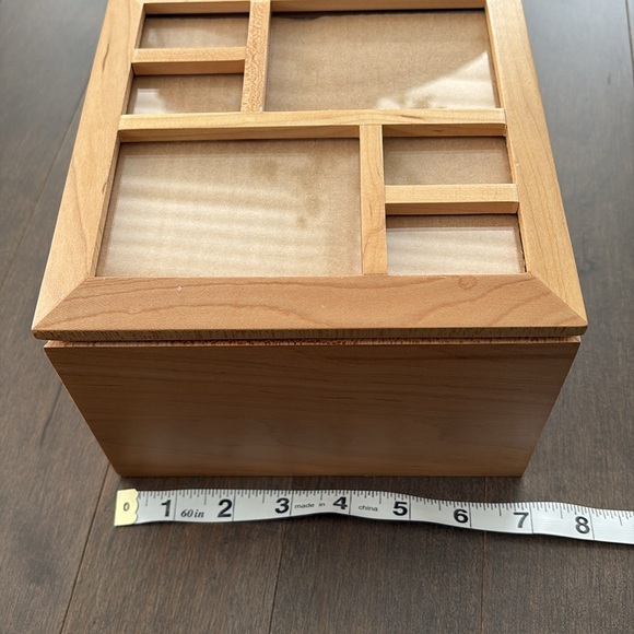 UMBRA Multi Photo Storage Box, Sliding Frame Lid, Trinkets Memory Wood Decor - Picture 13 of 14
